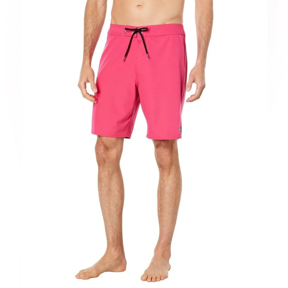NWT O’Neill Hyperfreak Solid Pink Swim Trunk Boardshort Hyperdry Size 29 31 - Picture 1 of 8